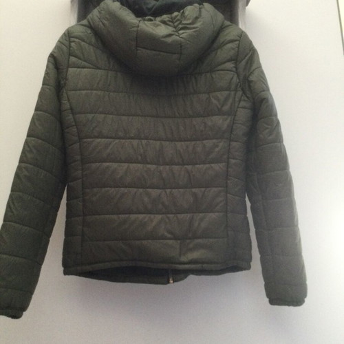 Olive jacket with hood like new