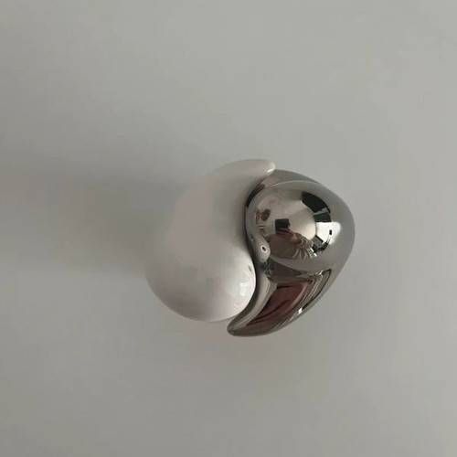 Porcelain hugging ghost salt and pepper shakers like new