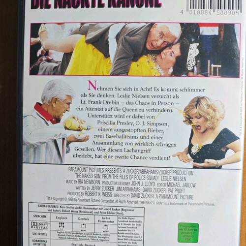 The Naked Gun DVD like new, comedy with Leslie Nielsen