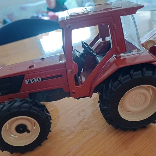Fiat Winner F130 tractor collectible die-cast model used with trailer