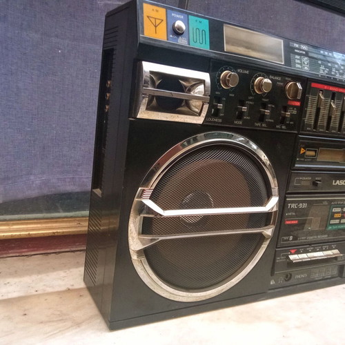 Lasonic TRC 931 Boombox from 1980s, used, radio works, cassette needs repair