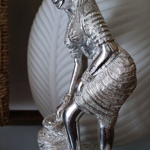 Vintage Metal Silver-Plated Figurine