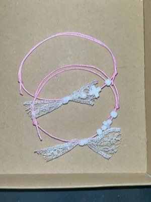 Martyrika new, pack of 25, pink with cross and lace