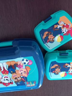 Paw Patrol kids food container set new, 3 pieces