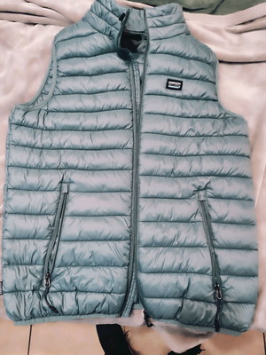 Emerson men's sleeveless jacket new, turquoise, size Large