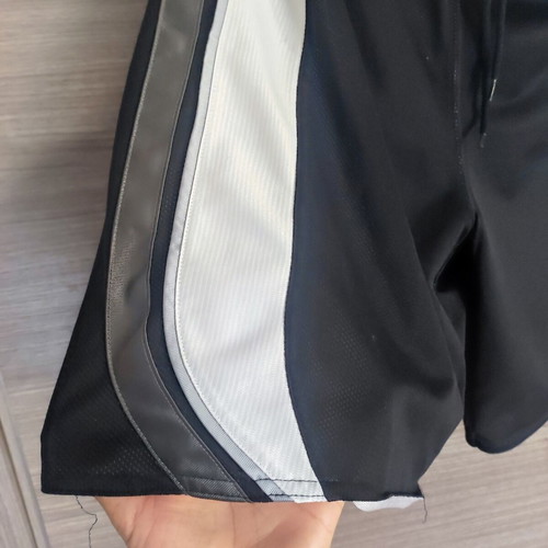 AND1 sports shorts like new, black with white and grey stripes, XL