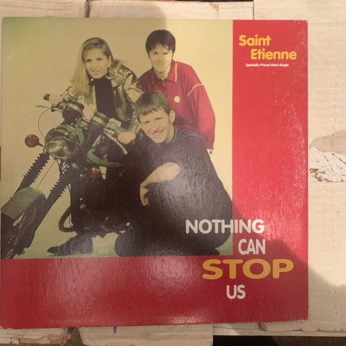 Saint Etienne Nothing Can Stop Us vinyl used, 12" maxi-single
