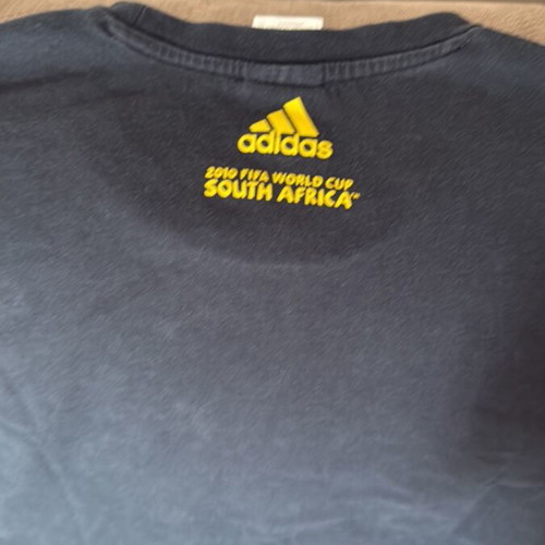 Adidas World Cup 2010 South Africa T-shirt used, size M, black and yellow