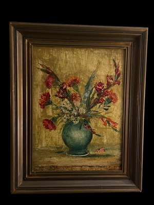 Kazlaris oil painting like new, wooden frame 55x44