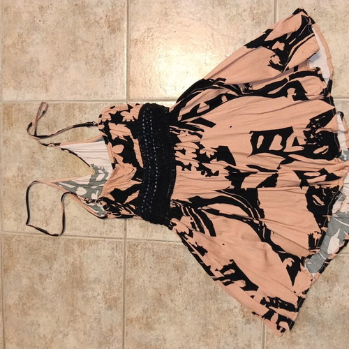 Sinsay One-Piece Romper new, black and pink, size XS