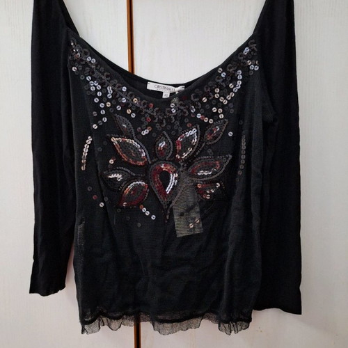 Cristina Effe blouse black no 40 new