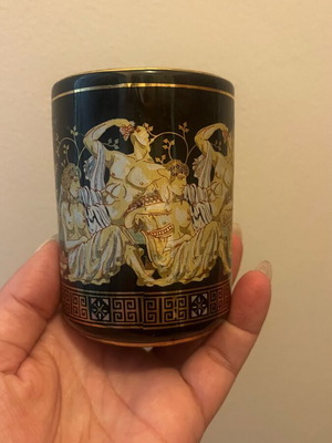Terracotta decorative handmade used with 24K gold