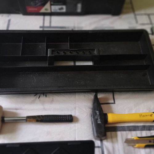 Parkside toolbox set with tools like new