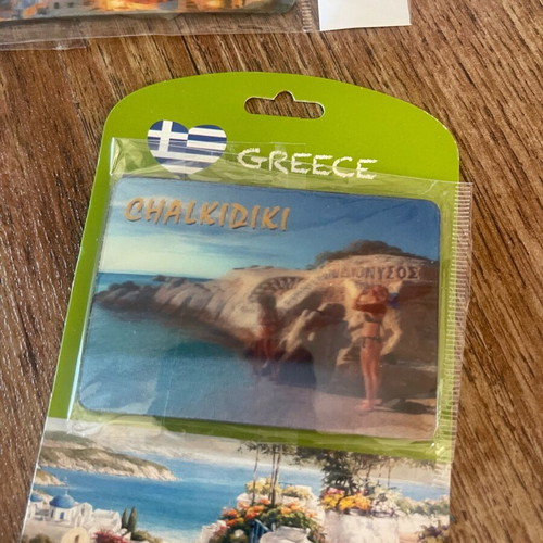 Souvenir magnets new, pack of 7 for Greece