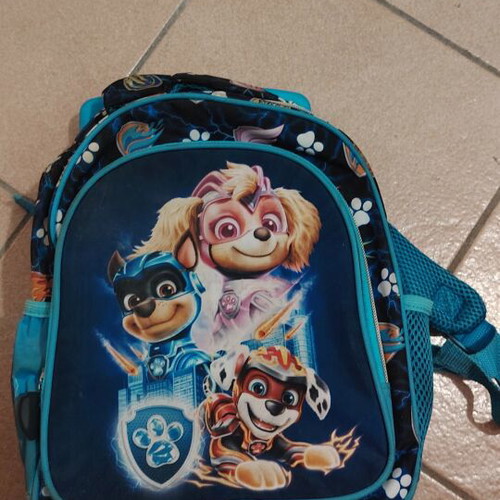 Paw Patrol Toddler Bag with Wheels and Extendable Handle used