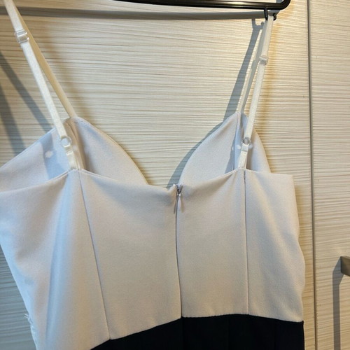 Decoro one-piece white and dark blue with embroidery like new