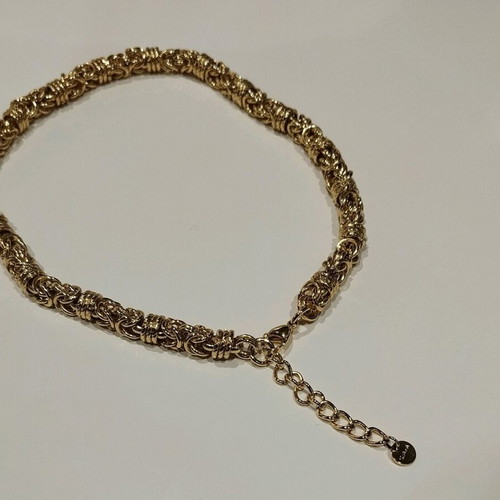 S steel necklace stainless steel gold color like new
