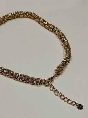 S steel necklace stainless steel gold color like new