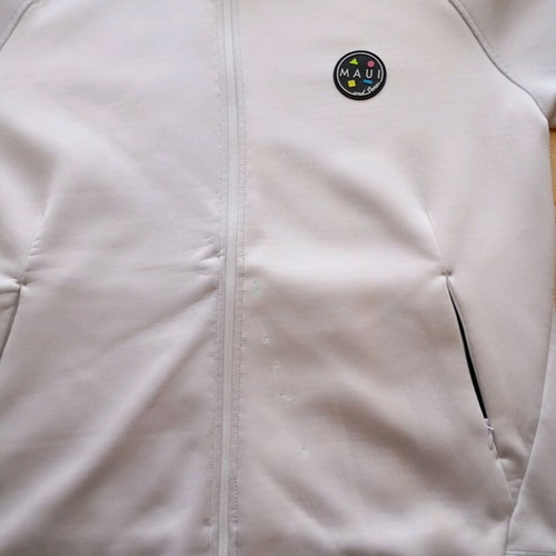 Maui jacket used with lining, size large, white