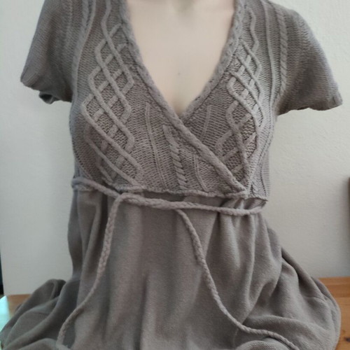 United Colors of Benetton knitted midi dress like new, size M, olive green