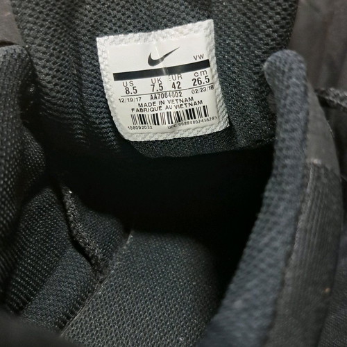 Nike men's sneakers like new, casual, size 41, black