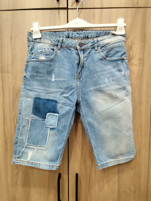Zara denim bermuda shorts for boys 13-14 years