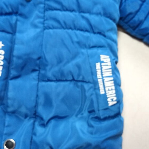 Girls' long winter jacket 4 years old with fur used