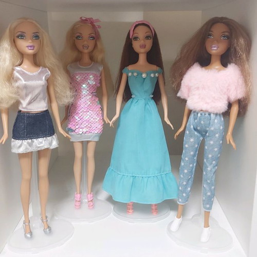 Barbie My Scene vintage dolls used, collection of 25 from 1999
