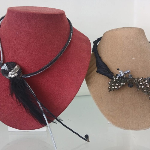 Jewelry neck displays like new, 2 colors