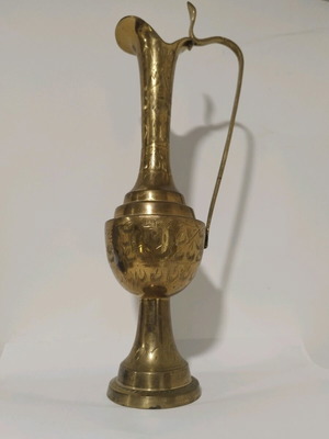Oriental pitcher used, brass, made in India