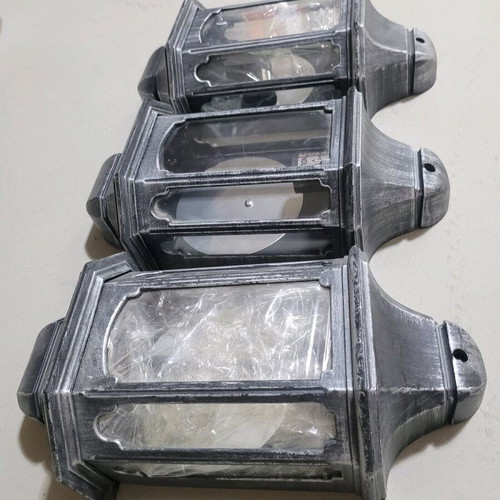Metal wall lights for indoor and outdoor use new, pack of 3