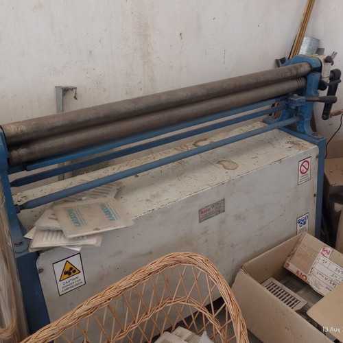 Used workshop equipment from fireplace manufacturing closure