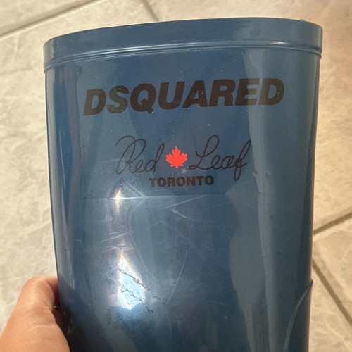 Dsquared blue rain boots used, size 37