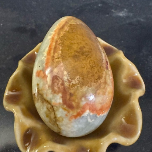 Vintage Onyx Egg Collection with Decorative Bases, Like New