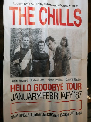 Αφίσα The Chills Hello Goodbye Tour '87 μεταχειρισμένη, 90x58cm