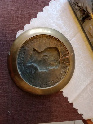 John F. Kennedy collectible bronze decorative plate new