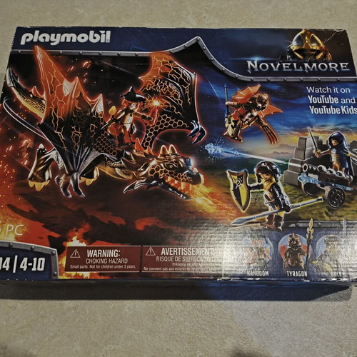 Playmobil Novelmore Dragon Attack set for ages 4-10, sealed
