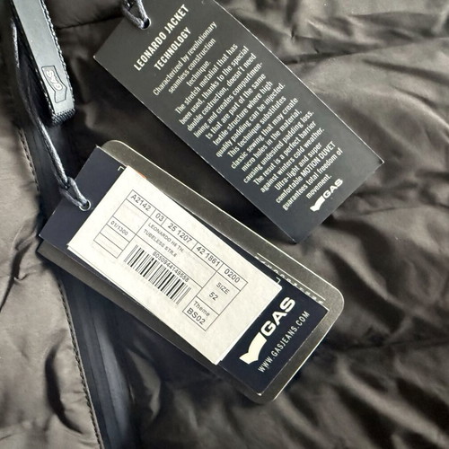 Gas Leonardo Thermore Jacket new men's winter black polyester