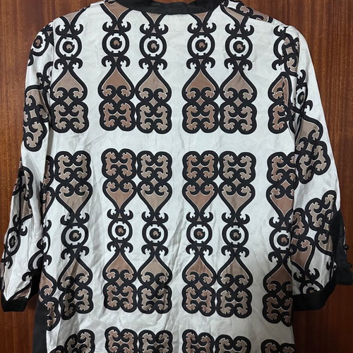 Zara women's blouse black with 3/4 sleeve size M like new