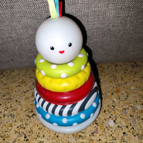 Little Senses stacking rings toy used, light-up baby toy