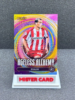 2024-25 Topps Merlin Rivaldo Ageless Alchemy gold mojo #AA-6 Olympiacos like new