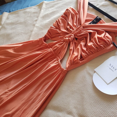 Nash Rennes Peach Dress New M/L