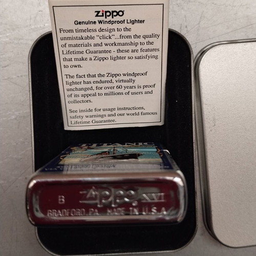 Zippo Titanic White Star Line lighter vintage new with box