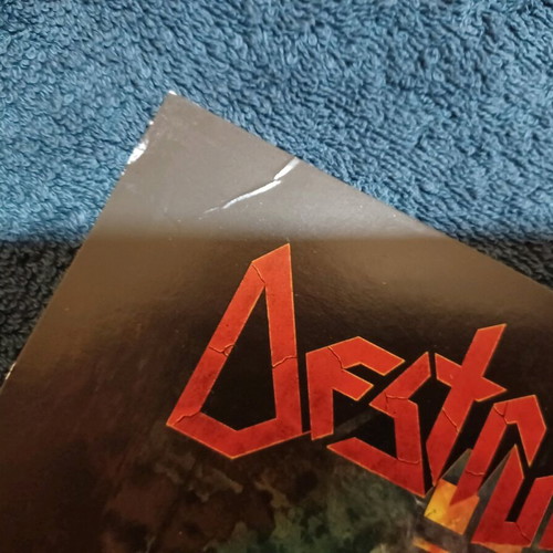 Rage / Destruction The Devil Strikes Again 7" red vinyl used