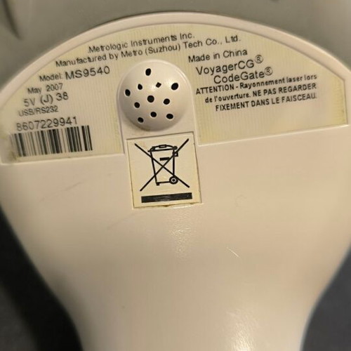 Metrologic USB Barcode Scanner MS9540 used