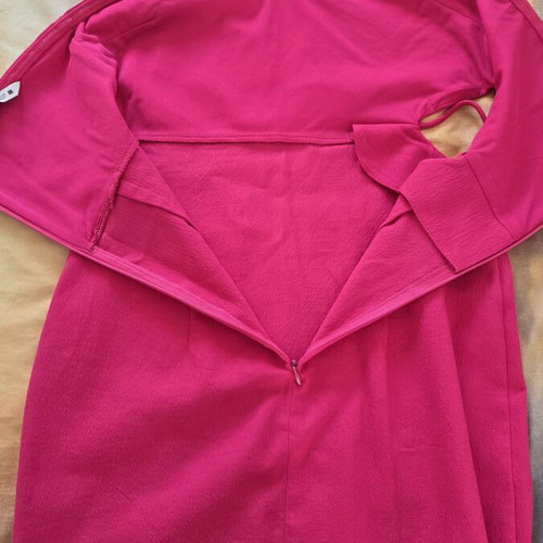 Zara fuchsia pink dress with side design, like new, size XS