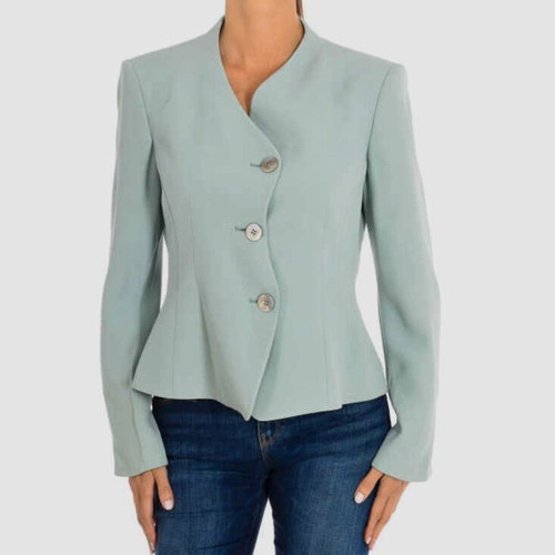 Emporio Armani women's mint turquoise jacket