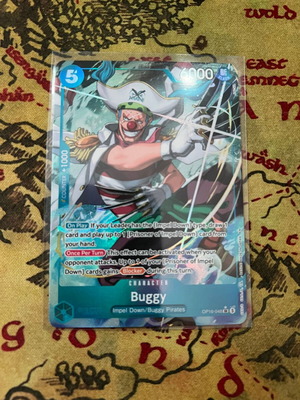 Buggy Super Rare Parallel OP16-048 SR One Piece TCG card
