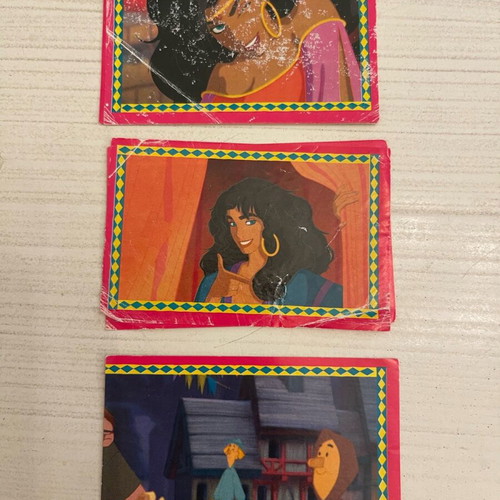 The Hunchback of Notre Dame stickers used, set of 8