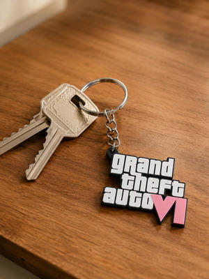 GTA VI Keychain 3D printed, like new